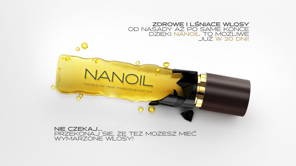 Olejek do włosów wysokoporowatych Nanoil